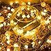DecorNova Globe String Lights, 16.4 Feet 50 LED Battery Operated Fairy Lights with 3 AA Battery Case, Remote & 8 Modes for Christmas Party Bedroom Wedding Decorations, Warm White (Set of 2)
