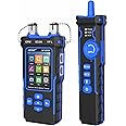 Vislone Network Cable Tester, CAT5 CAT6 Ethernet Cable Multimeter with Optical Power Meter VFL, IP Scanner TDR RJ11 RJ45/PoE Tester/CAT5 CAT6/length Measurement Telephone line Trace Meter with Headset