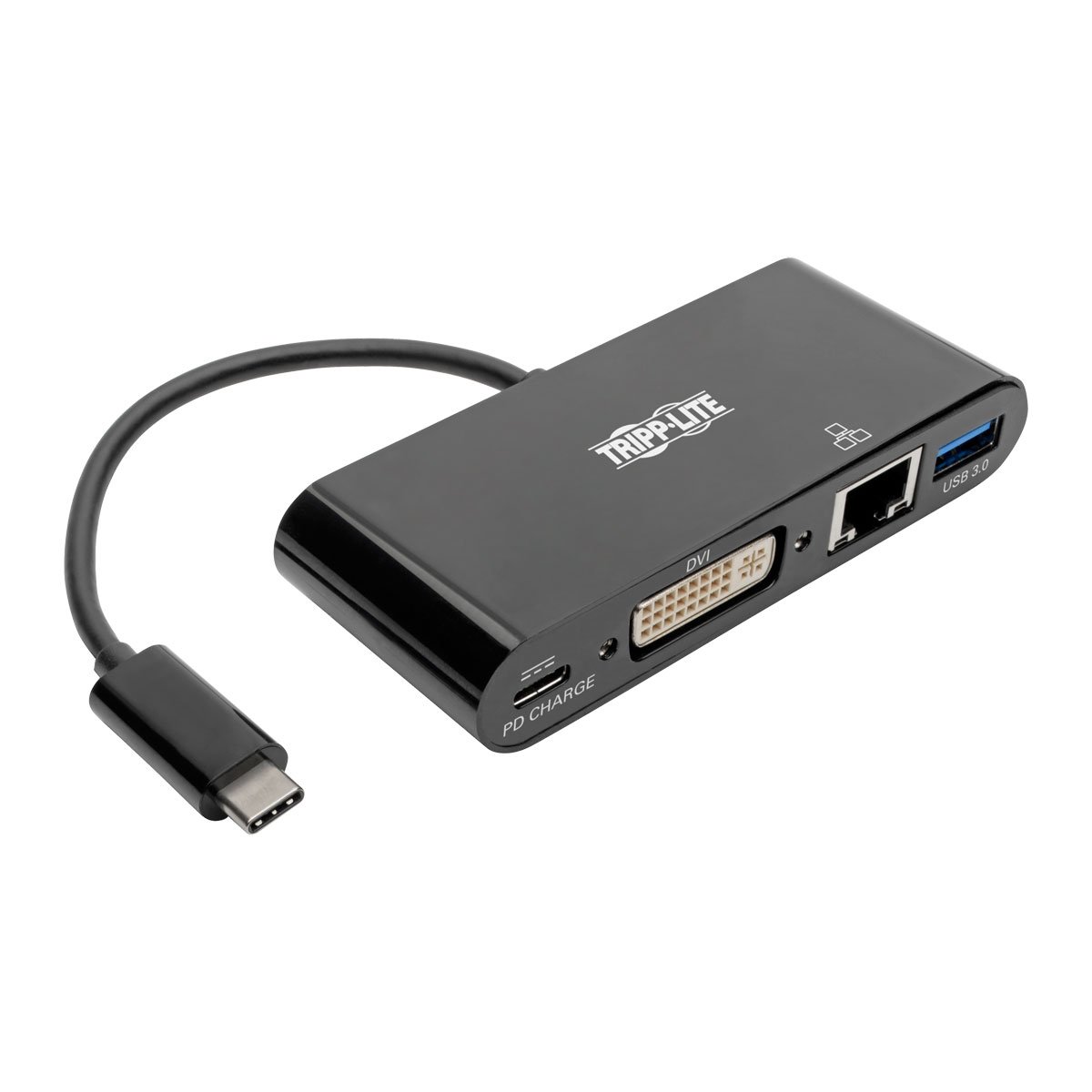 Tripp Lite USB-C to DVI Multiport Adapter Converter Dock USB Type C to DVI (U444-06N-DGUB-C)
