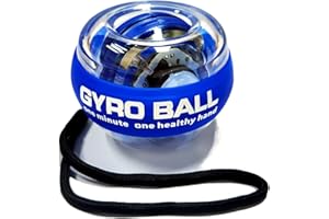 EXBEPE Metal Torque Ball with Light, Weighted Auto-Start Gyro Ball Hand Wrist Forearm Trainer and Strengthener for Exercise Joint and Muscle with Bag