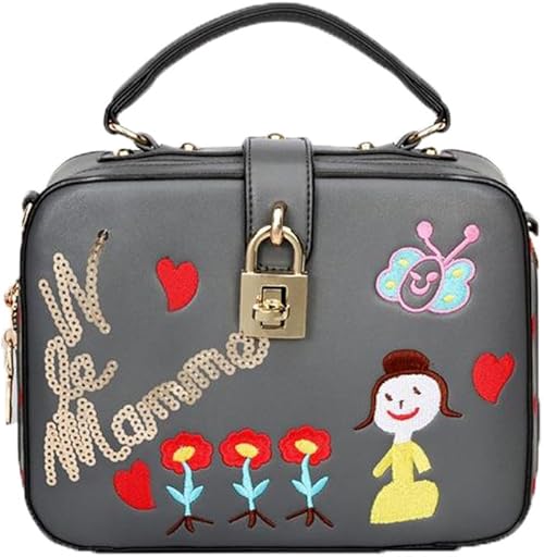 Amazon レディースバッグ 可愛いバッグ ショルダーバッグ 刺繍 韓国ファッション ミニバッグハンドバッグ女性バッグ花柄オリジナル ショルダーバッグ