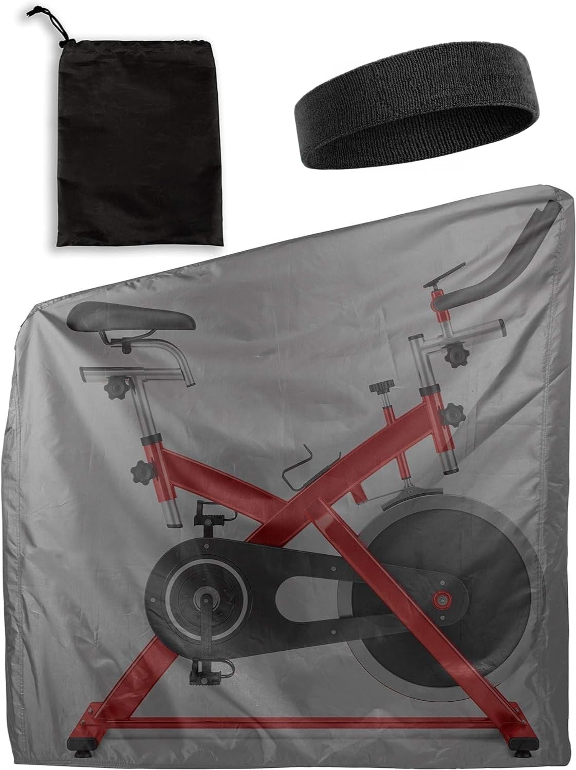 Katai Exercise Bike Cover – Waterproof Indoor & Outdoor Stationary Bike Protector for Spin, Upright & Peloton Bikes – Oxford Fabric with Storage Bag