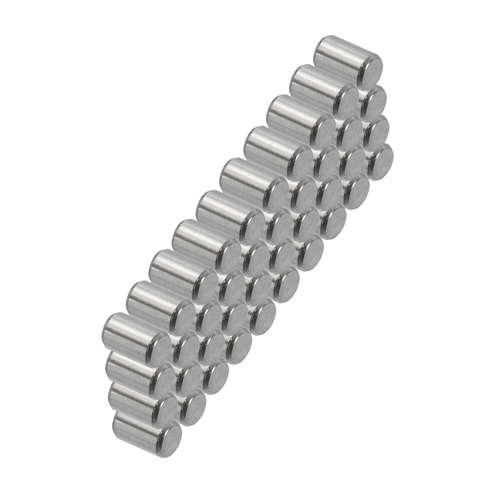 PATIKIL 304 Stainless Steel Dowel Pins 4 x 5 mm, 50 Pack Metal Dowel Pins Shelf Pegs Support Shelves Bunk Bed Fasten Elements Hardware for Furniture Fixing Component Position