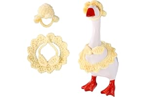 Bikini Goose Outfit Set for 7" Desk Goose Statue, Cute Mini Bikini Swimwear Costume & Hat Decorative Clothes for Magnetic Des