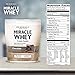 Dr. Mercola Miracle Whey Concentrate Protein Powder – Chocolate Flavor – Lean Muscle Growth, Immune Support – Colostrum, Sunflower Lecithin, MCT, Beta Glucan, Amino Acids: Cysteine, Glycine, Glutamate