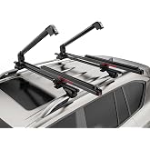 CRINDAR Ski &amp; Snowboard Roof Rack for Car, 6 Pairs Ski/4 Snowboard Carrier | 27.5" Loading / Rubber Padding Protection / Lockable Design / Aluminum Construction / Fits Skis, Snowboards &amp; Fishing Rods