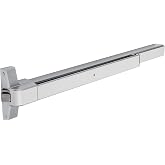 Dynasty Push Bar Panic Exit Device, Aluminum Finish | Commercial Panic Bar For Emergency Exit Doors, Push Bar Lock For Safety Compliance