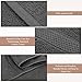 Homitt 100% Cotton 8 Piece Towel Set, Fade-Resistant and Anti-lint Washcloth Set with 2 Bath Towels, 2 Hand Towels and 4 Washcloths for Baby and Adult(Grey)