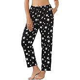 U2SKIIN Womens Flannel 100% Cotton Pajama Pants Lightweight Sleepwear Cute Pj Bottoms with Pockets Printed