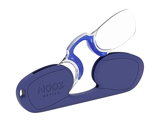 NOOZ - Bügellose Lesebrille Unisex - Immer griffbereit - Rechteckig 6 Farben / 5 Dioptrien