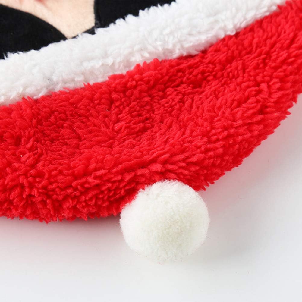 Amosfun Santa Sunglasses Sleep Eye Mask Christmas Eye Mask, Red - Image 5