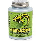 Gasoila Venom Pro-Grade Pipe Thread Sealant, 8 fl. oz. | Soft-Set Formula, High Viscosity, Low Odor, for Gas, Water &amp; Oil, Withstands Extreme Temps &amp; 10,000 PSI