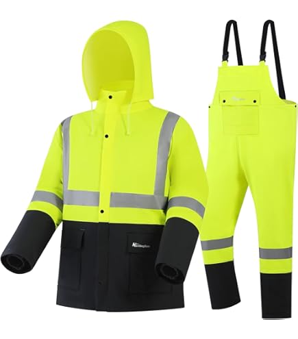 Amazon.com: Kishigo RWJ100 Storm Stopper Pro Rainwear Jacket