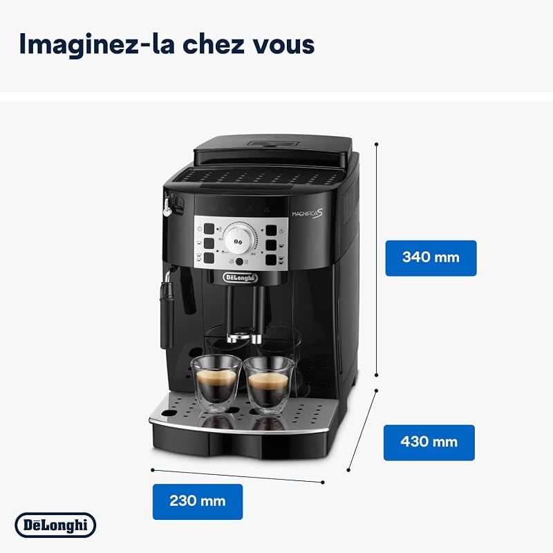 Magnifica S - Machine à Café Automatique 2 Boissons Noir