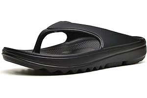 Oudizz Orthopedic Sandals Flip Flops for Women Arch Support Pillow Soft Recovery Thong Sandals Spa Summer Beach Cloud Slides