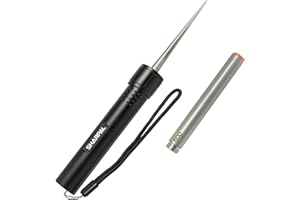 SHARPAL 178N 3-in-1 Blade Sharpener | 4-Inch 600 Grit Diamond Sharpening Rod | Sharpen All Knife and Tool with Straight Edge,