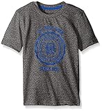 U.S. Polo Assn. Big Boys Flocked Logo Print T-shirt, Marled Black, 14/16
