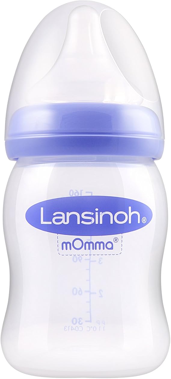 Lansinoh Momma Feeding Bottle with NaturalWave Teat (160 ml) Amazon.co