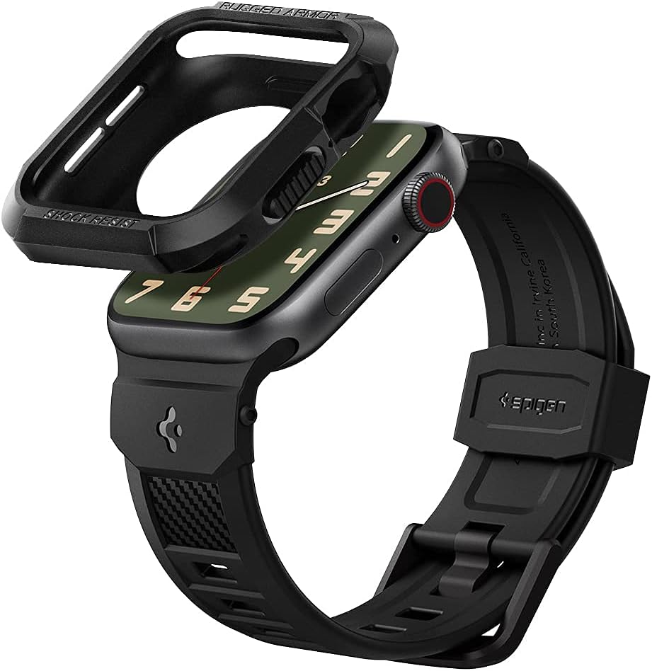 Spigen Rugged Armor Case and Rugged Band Designed for Apple Watch 40mm Series 6/SE/5/4