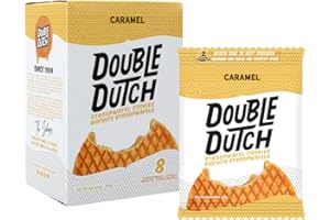 Double Dutch Stroopwafel Cookies – 2 Pack - 16 Waffles – Caramel, Blueberry, Vanilla, Chocolate Salted (16 Count, Caramel)