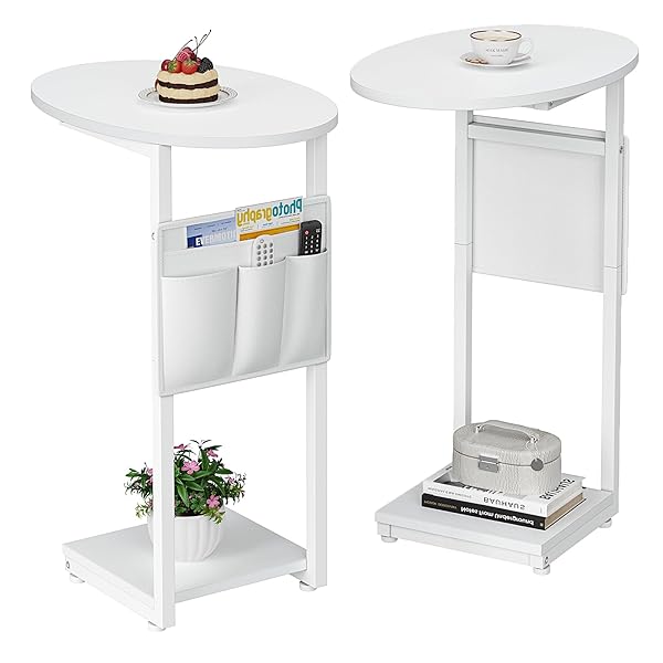 VAGUSICC C SHAPED END TABLE, SIDE TABLE FOR...