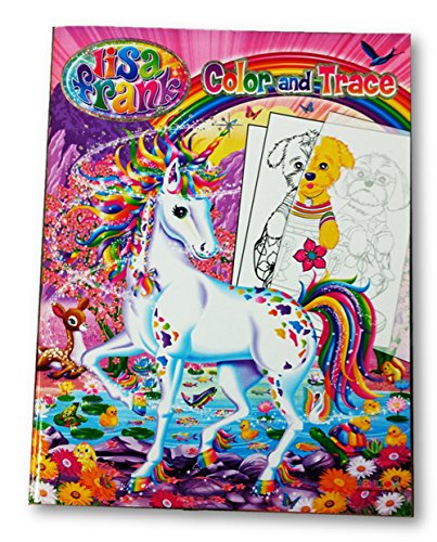 Lisa frank color and trace book with stand-up character…