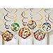 Amscan Power Rangers Dino Charge Birthday Party Foil Swirl Decorations Value Pack (12 Piece), Multi