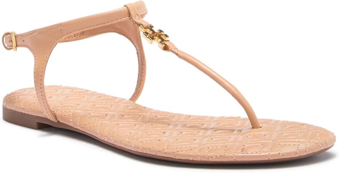 Amazon.com | Tory Burch Women's Marion Quilted T-Strap Sandal | Sandals
