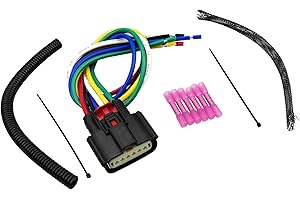 QLZOZB Throttle Body 6 Pin Control Actuator Connector Plug Fits for Harley Davidson 2008-2017 PRE-Wired Replace 72483-08BK NM-33471-0601