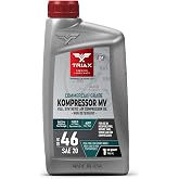 TRIAX Kompressor ISO 46 SAE 20, Full Synthetic, Multi-Vis Air Compressor Oil | for Rotary, Vane, Screw, and Reciprocal | Commercial Grade | High Temp | Non-Detergent (1 Quart)