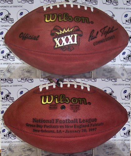 Wilson Super Bowl 31 XXXI Official NFL Leather Game Football - (Packers vs. Patriots)