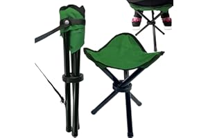 CEBRABOUNZE Travel Folding Camping Stool, 14.6 inches Tripod Chair and Maximum weight 300 lbs Outdoor Portable Party Chair Fishing Chair Seat for Camping Fishing Hiking Gardening and Beach Garden Painting