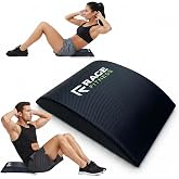 Rage Fitness Abdominal Mat, Ab Core Trainer, Crossfit Sit-Ups, Crunches | Black Vinyl Cover, About 1.3 lb for Core Workouts
