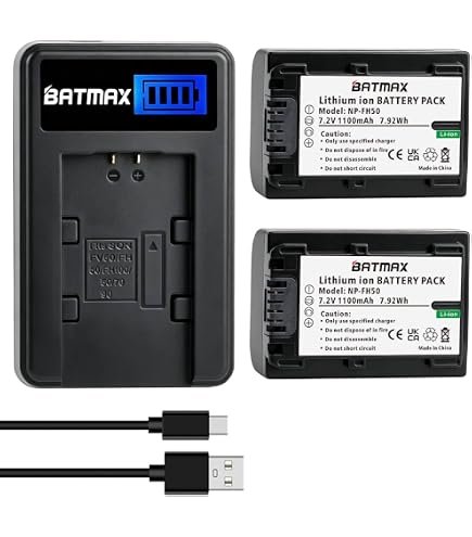 Amazon.com : 2100mAh Battery Pack For Sony NP-FH30, NP-FH40, NP