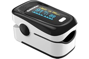 Pulse Oximeter | Medical-Grade | Proudly Canadian | Heart Rate and Oxygen Meter Finger Monitor | Large Font Rotatable OLED Sc