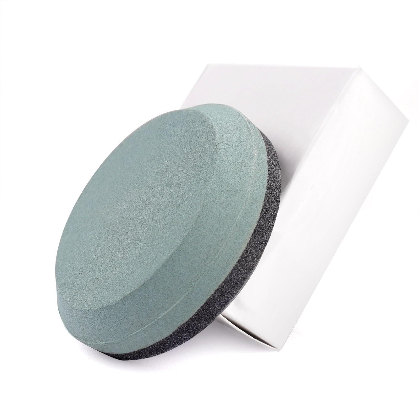 CBRIGHT Axe Sharpening Stone,1pc Hatchet Sharpener Puck Dual Grit 120# /180# Round Whetstone - Professional Whetstone & Tool Sharpener[3.15 * 1inch]