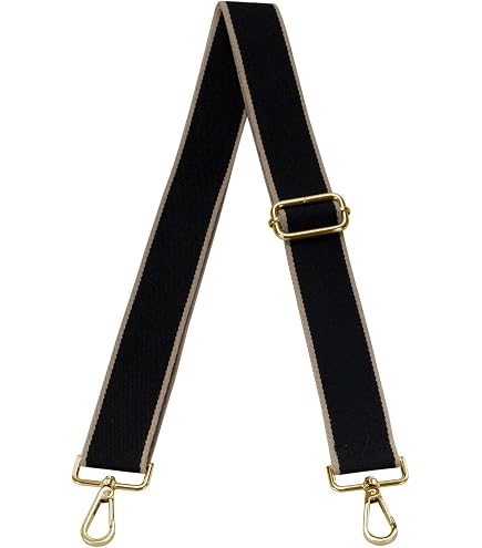 ✨ Black & Red Stripe Adjustable Bag Strap Gold Hardware Crossbody Replacement Amazon.com: BEEFLYING Black and Red Stripe Purse Strap  main image 4