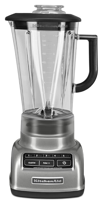 KitchenAid KSB1575CU 5-Speed Diamond Blender with 60-Ounce BPA-Free Pitcher - Contour Silver