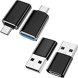 𝟮𝟬𝟮𝟯 𝐔𝐩𝐠𝐫𝐚𝐝𝐞𝐝 [4 Pack] USB C to USB Adapter (2 Pack)&USB to USB C Adapter (2 Pack) [Aluminum Shell] for iPhone/PC