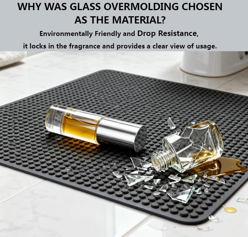 MUB Perfume Travel Refillable Atomizer Bottle 5ml Glass Overmolding Unique Top-Filling Leak-Proof Spray Bottle Atomizer Sprayer for Perfume Cologne Mini Travel Size Empty Pocket Portable