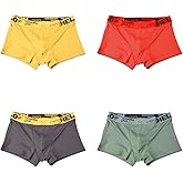 Evankin Mens Cotton Boxer Briefs Soft Cool Underwear Breathable Low Rise Trunks