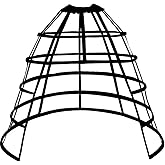 Auroeyfairy Victorian Petticoat Hoop Skirt Adjustable Bustle Cage Skirt for Wedding, Historical Cosplay