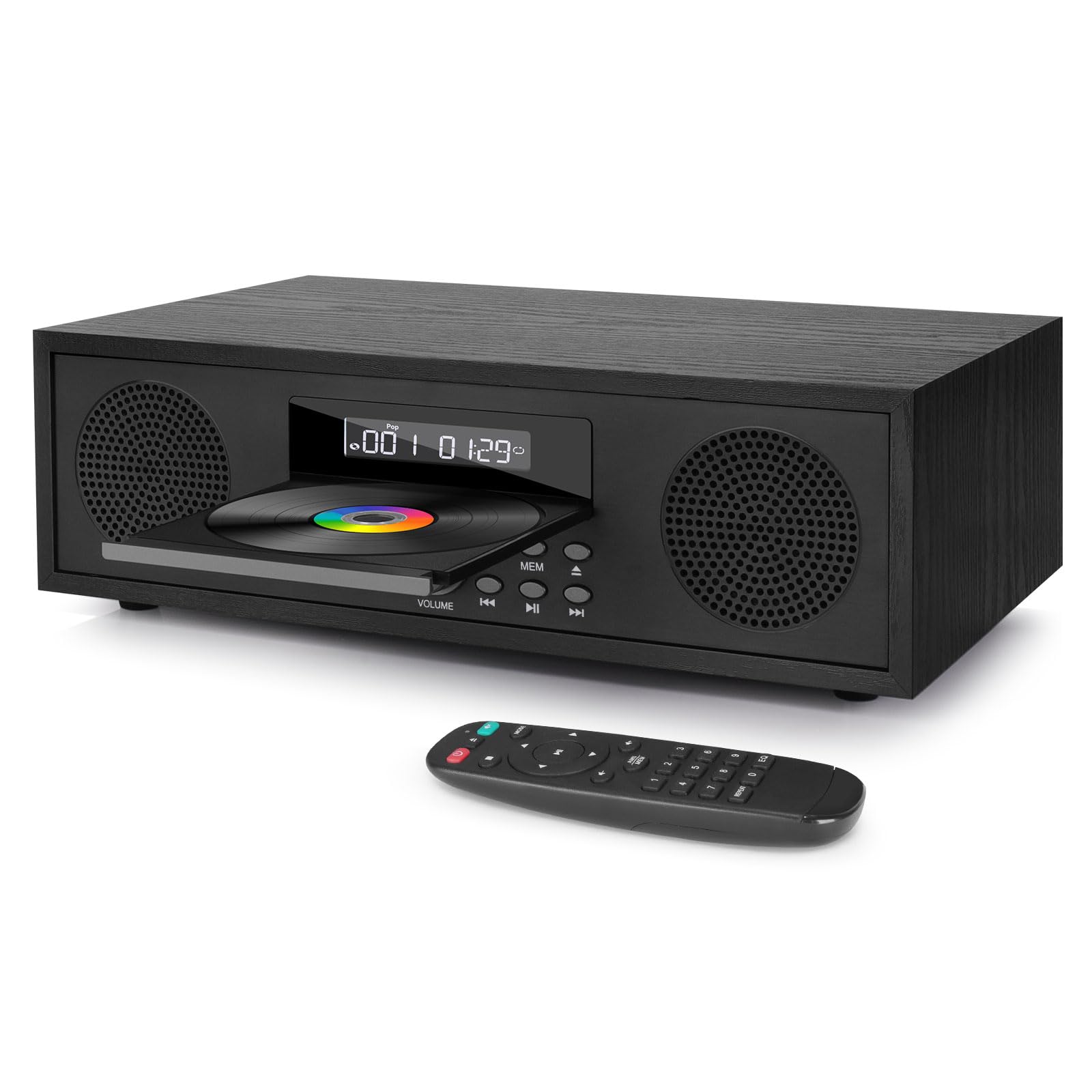 Photo 1 of Compact Stereo System for Home, Vintage Micro HiFi Systems 2x20W Music System for Office, 3.5mm Aux-in, USB Playback, Headphone Jack, Stereo Shelf Systems CD Player with Audio Output (Retro CD-169)