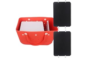 Raymall 2pcs Divider Tray for Bogg Bag, ABS Plastic Beach Bag Divider Tray For Bogg Tote Bags, Divides For Bogg Bag Accessories Inserts Compatible with Original XL Size Bogg Bag Divider Tray (Black)