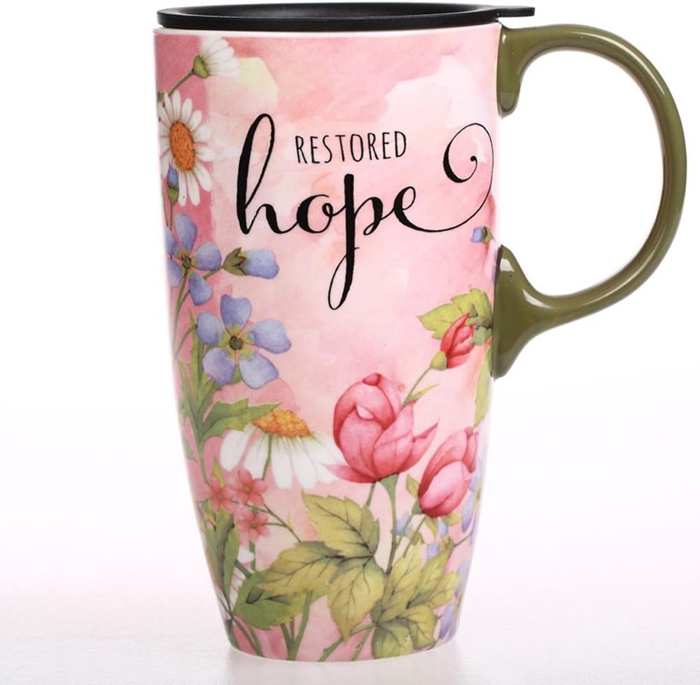 DEBON Creative Water Cup Mug with A Large Capacity Coffee Cup Car Ceramic Cup Coffee Mug (C)