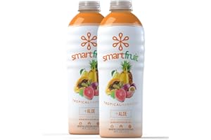 Smartfruit Tropical Harmony + Aloe, 100% Real Fruit Purée, Non-GMO, No Additives, Vegan - 48 Fl. Oz - 2 Pack