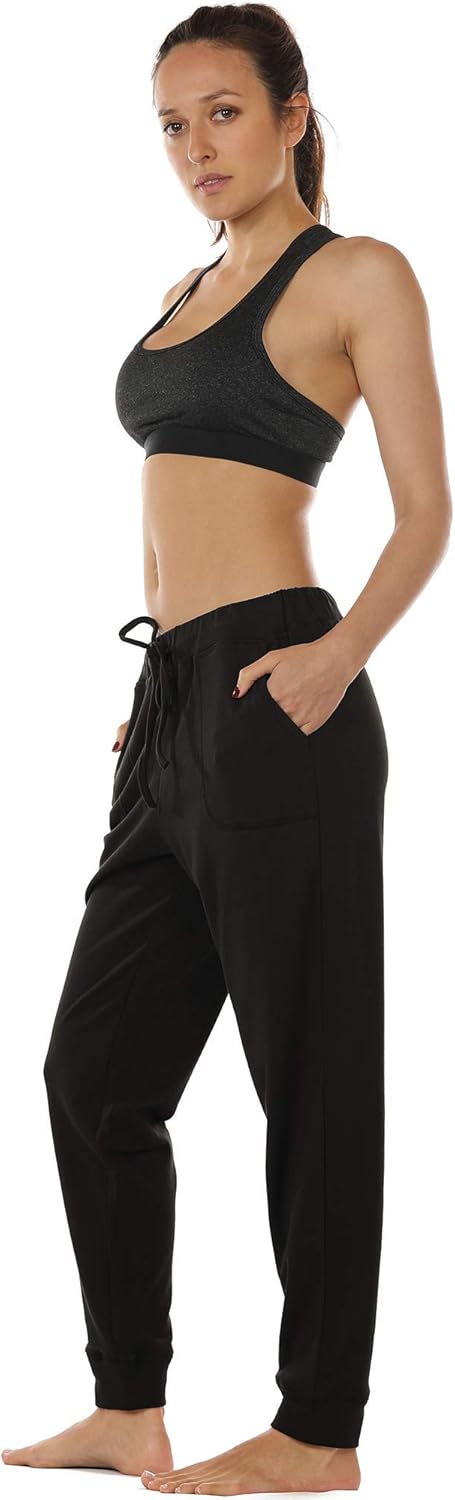 icyzone Women's Active Joggers Sweatpants - Athletic Yoga Lounge Pants with Pockets: Clothing