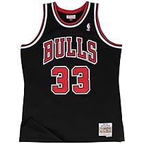  Mitchell & Ness Dennis Rodman Chicago Bulls NBA Throwback HWC  Jersey - Red : Sports & Outdoors