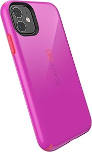 Speck CandyShell iPhone 11 Case, Soda Purple/Dash Pink