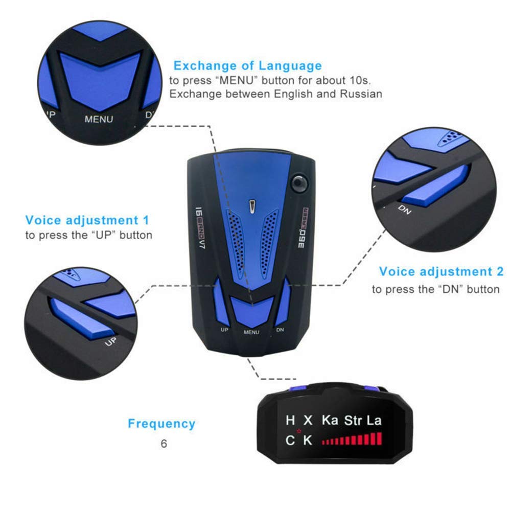 16 Band V7 Radar Detector User Manual
